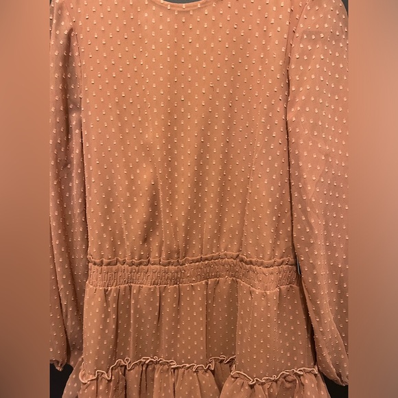 Express Long-Sleeve tiered Ruffle Dress… - Picture 5 of 10